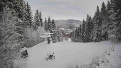 Výstupní stanice lanové dráhy