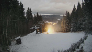 SKICENTRUM Miroslav Lipová Lázně - Výstupní stanice lanové dráhy - 30.12.2025 v 16:45