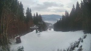 SKICENTRUM Miroslav Lipová Lázně - Výstupní stanice lanové dráhy - 5.2.2026 v 07:15