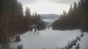 SKICENTRUM Miroslav Lipová Lázně - Výstupní stanice lanové dráhy - 5.2.2026 v 08:15