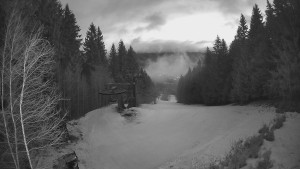 SKICENTRUM Miroslav Lipová Lázně - Výstupní stanice lanové dráhy - 12.2.2026 v 06:30