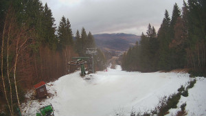 SKICENTRUM Miroslav Lipová Lázně - Výstupní stanice lanové dráhy - 12.2.2026 v 07:15