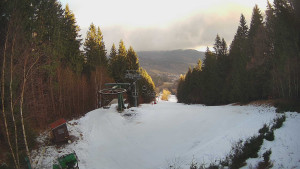 SKICENTRUM Miroslav Lipová Lázně - Výstupní stanice lanové dráhy - 12.2.2026 v 08:30