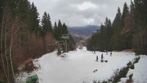 SKICENTRUM Miroslav Lipová Lázně - Výstupní stanice lanové dráhy - 12.2.2026 v 10:15