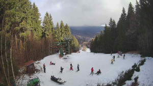 SKICENTRUM Miroslav Lipová Lázně - Výstupní stanice lanové dráhy - 12.2.2026 v 10:45