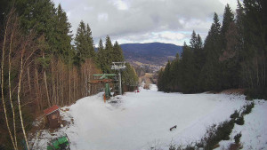 SKICENTRUM Miroslav Lipová Lázně - Výstupní stanice lanové dráhy - 12.2.2026 v 11:45