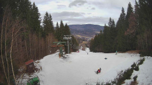 SKICENTRUM Miroslav Lipová Lázně - Výstupní stanice lanové dráhy - 12.2.2026 v 12:45