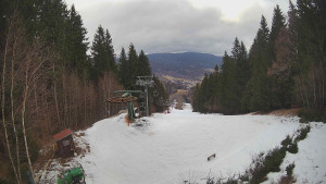 SKICENTRUM Miroslav Lipová Lázně - Výstupní stanice lanové dráhy - 12.2.2026 v 15:45