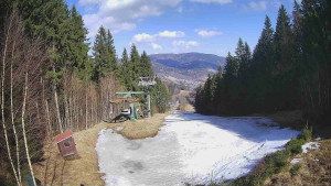 SKICENTRUM Miroslav Lipová Lázně - Výstupní stanice lanové dráhy - 13.3.2026 v 11:45