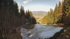 SKICENTRUM Miroslav Lipová Lázně - Výstupní stanice lanové dráhy - 13.3.2026 v 14:45