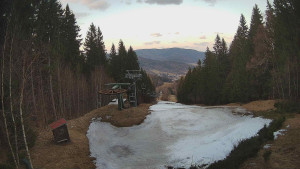SKICENTRUM Miroslav Lipová Lázně - Výstupní stanice lanové dráhy - 13.3.2026 v 17:45