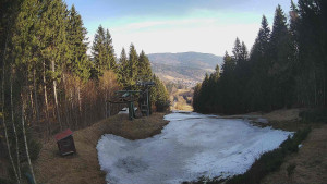 SKICENTRUM Miroslav Lipová Lázně - Výstupní stanice lanové dráhy - 15.3.2026 v 08:45