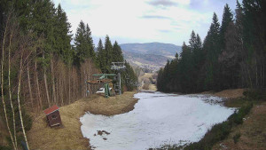 SKICENTRUM Miroslav Lipová Lázně - Výstupní stanice lanové dráhy - 20.3.2026 v 10:45
