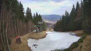 SKICENTRUM Miroslav Lipová Lázně - Výstupní stanice lanové dráhy - 20.3.2026 v 11:45