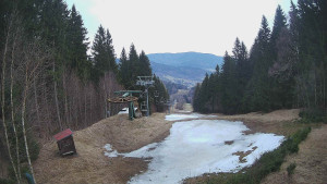 SKICENTRUM Miroslav Lipová Lázně - Výstupní stanice lanové dráhy - 25.3.2026 v 05:45