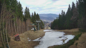SKICENTRUM Miroslav Lipová Lázně - Výstupní stanice lanové dráhy - 25.3.2026 v 09:45