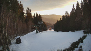 SKICENTRUM Miroslav Lipová Lázně - Výstupní stanice lanové dráhy - 2.4.2026 v 06:45