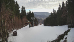SKICENTRUM Miroslav Lipová Lázně - Výstupní stanice lanové dráhy - 2.4.2026 v 07:45