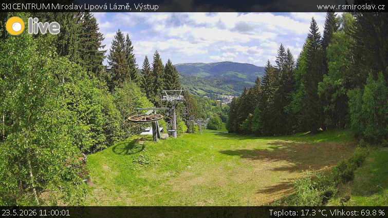 SKICENTRUM Miroslav Lipová Lázně - Výstupní stanice lanové dráhy - 23.5.2026 v 11:00