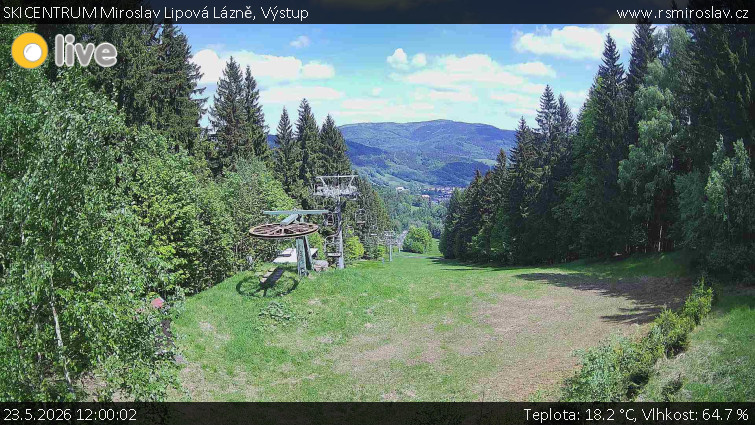SKICENTRUM Miroslav Lipová Lázně - Výstupní stanice lanové dráhy - 23.5.2026 v 12:00