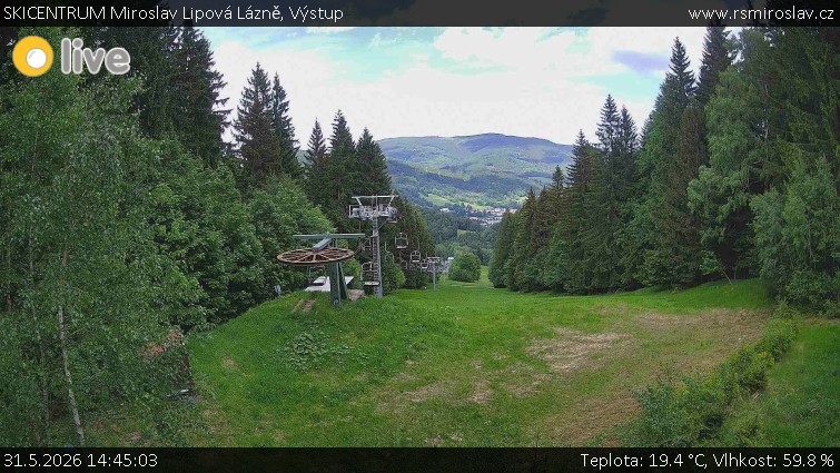 SKICENTRUM Miroslav Lipová Lázně - Výstupní stanice lanové dráhy - 31.5.2026 v 14:45