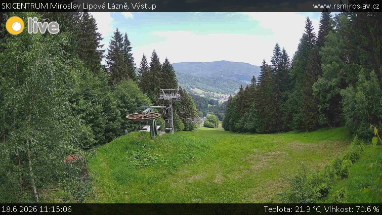 SKICENTRUM Miroslav Lipová Lázně - Výstupní stanice lanové dráhy - 18.6.2026 v 11:15