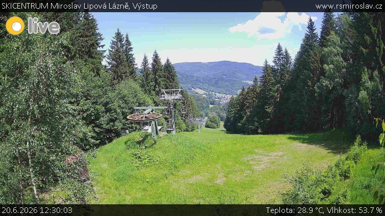 SKICENTRUM Miroslav Lipová Lázně - Výstupní stanice lanové dráhy - 20.6.2026 v 12:30