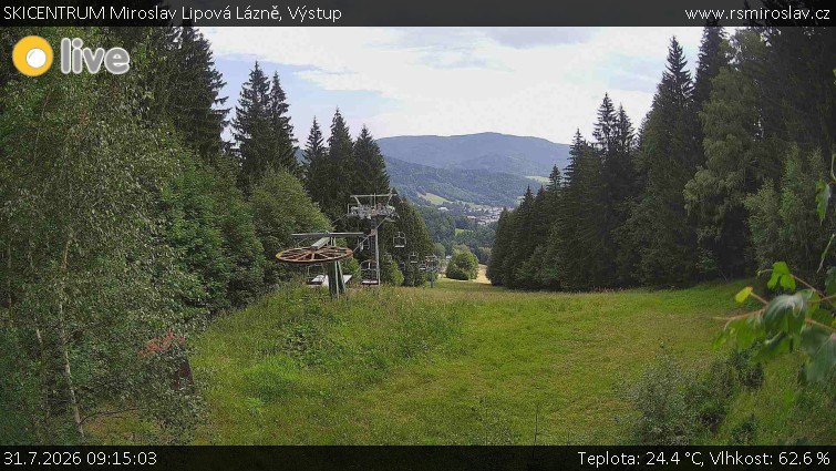 SKICENTRUM Miroslav Lipová Lázně - Výstupní stanice lanové dráhy - 31.7.2026 v 09:15