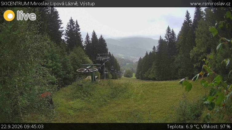 SKICENTRUM Miroslav Lipová Lázně - Výstupní stanice lanové dráhy - 22.9.2026 v 09:45
