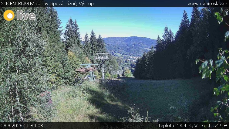 SKICENTRUM Miroslav Lipová Lázně - Výstupní stanice lanové dráhy - 29.9.2026 v 11:30
