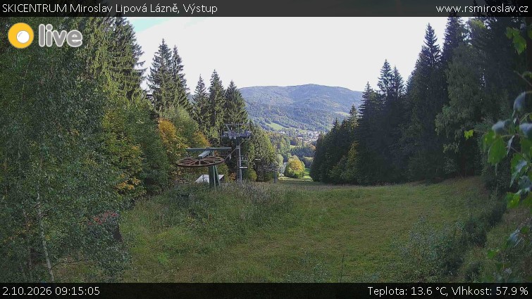 SKICENTRUM Miroslav Lipová Lázně - Výstupní stanice lanové dráhy - 2.10.2026 v 09:15