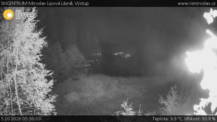 SKICENTRUM Miroslav Lipová Lázně - Výstupní stanice lanové dráhy - 5.10.2026 v 05:30