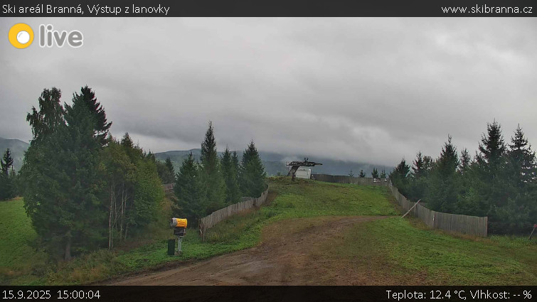 Ski areál Branná - Výstup z lanovky - 15.9.2025 v 15:00 Ski areál Branná - Výstup z lanovky - 15.9.2025 v 15:00