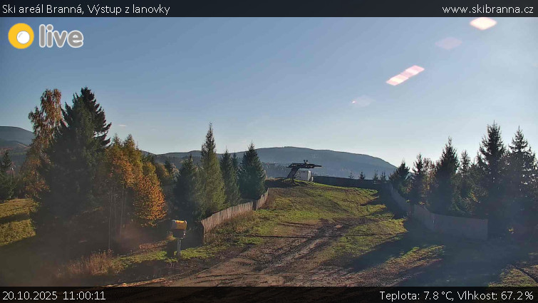 Ski areál Branná - Výstup z lanovky - 20.10.2025 v 11:00 Ski areál Branná - Výstup z lanovky - 20.10.2025 v 11:00