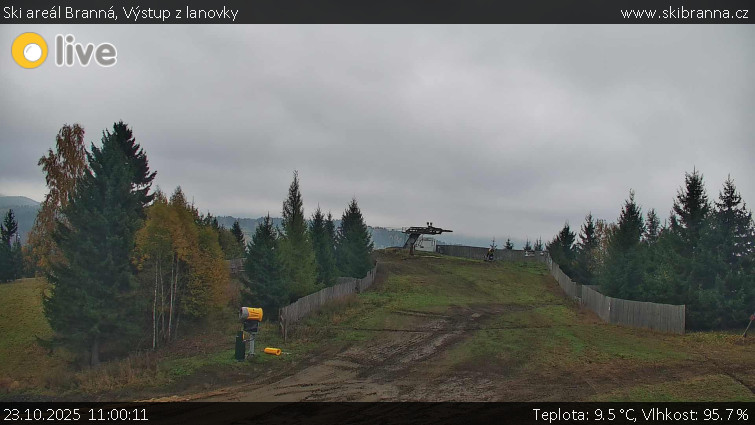 Ski areál Branná - Výstup z lanovky - 23.10.2025 v 11:00 Ski areál Branná - Výstup z lanovky - 23.10.2025 v 11:00