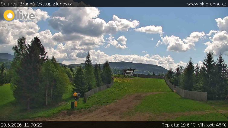 Ski areál Branná - Výstup z lanovky - 20.5.2026 v 11:00