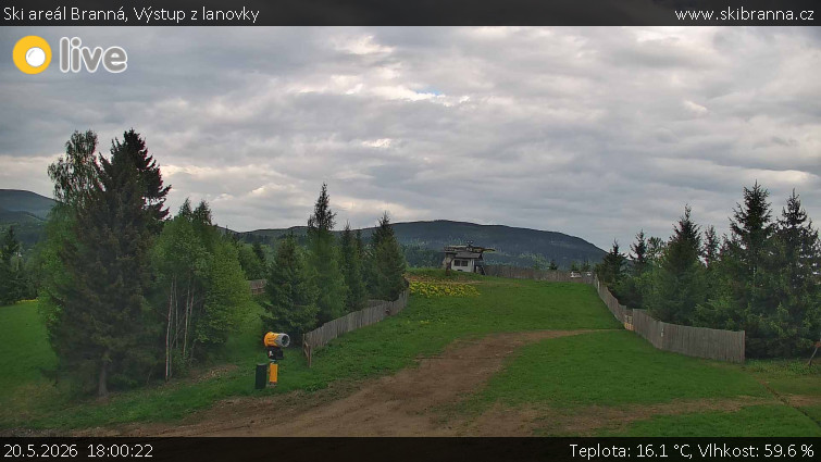 Ski areál Branná - Výstup z lanovky - 20.5.2026 v 18:00