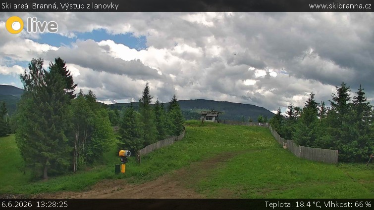 Ski areál Branná - Výstup z lanovky - 6.6.2026 v 13:28