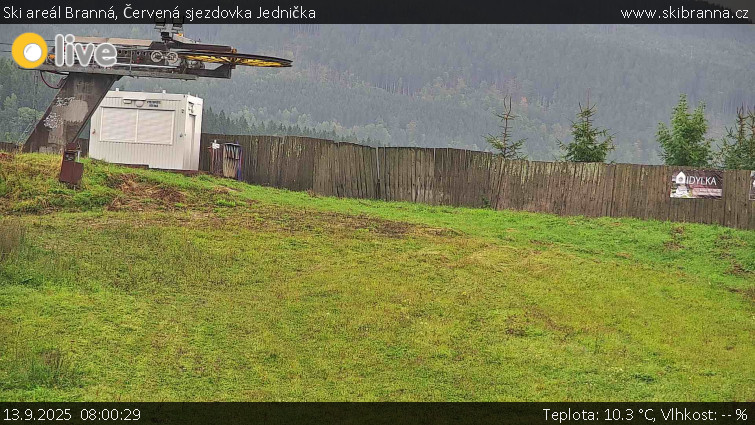 Ski areál Branná - Červená sjezdovka Jednička - 13.9.2025 v 08:00 Ski areál Branná - Červená sjezdovka Jednička - 13.9.2025 v 08:00