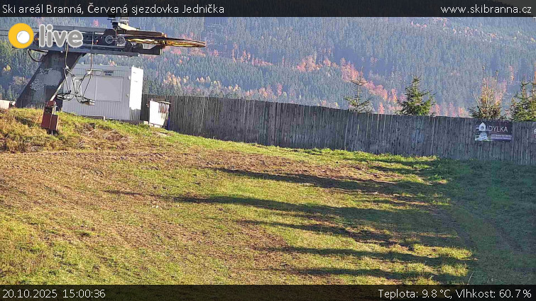 Ski areál Branná - Červená sjezdovka Jednička - 20.10.2025 v 15:00 Ski areál Branná - Červená sjezdovka Jednička - 20.10.2025 v 15:00