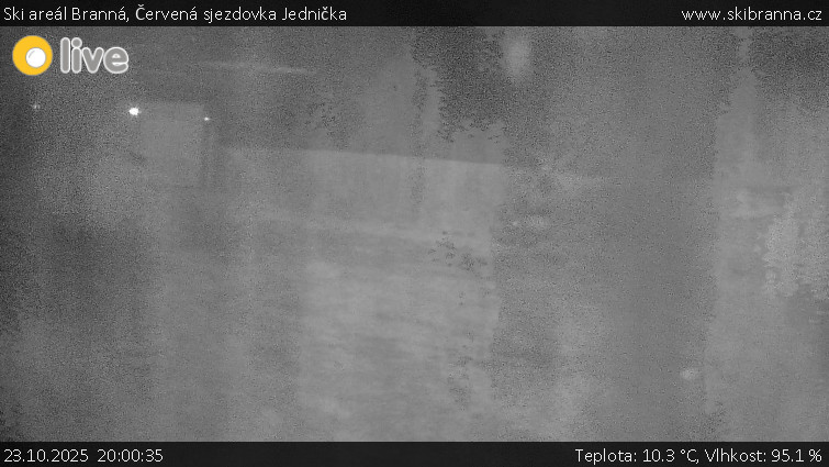 Ski areál Branná - Červená sjezdovka Jednička - 23.10.2025 v 20:00 Ski areál Branná - Červená sjezdovka Jednička - 23.10.2025 v 20:00