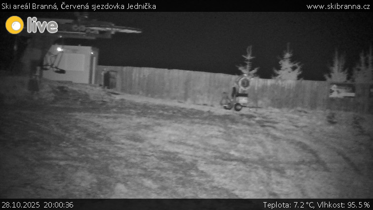 Ski areál Branná - Červená sjezdovka Jednička - 28.10.2025 v 20:00 Ski areál Branná - Červená sjezdovka Jednička - 28.10.2025 v 20:00