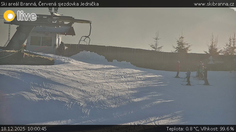 Ski areál Branná - Červená sjezdovka Jednička - 18.12.2025 v 10:00