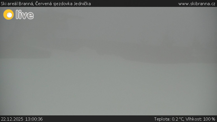 Ski areál Branná - Červená sjezdovka Jednička - 22.12.2025 v 13:00