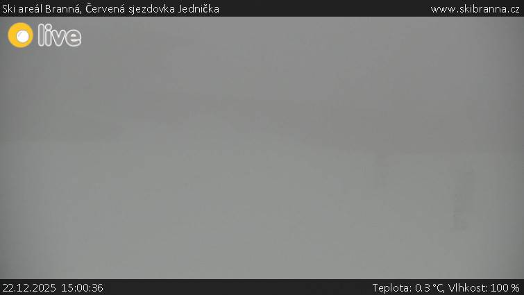 Ski areál Branná - Červená sjezdovka Jednička - 22.12.2025 v 15:00