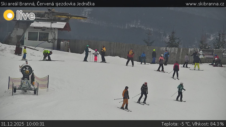 Ski areál Branná - Červená sjezdovka Jednička - 31.12.2025 v 10:00