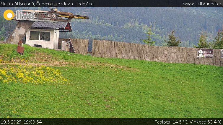 Ski areál Branná - Červená sjezdovka Jednička - 19.5.2026 v 19:00
