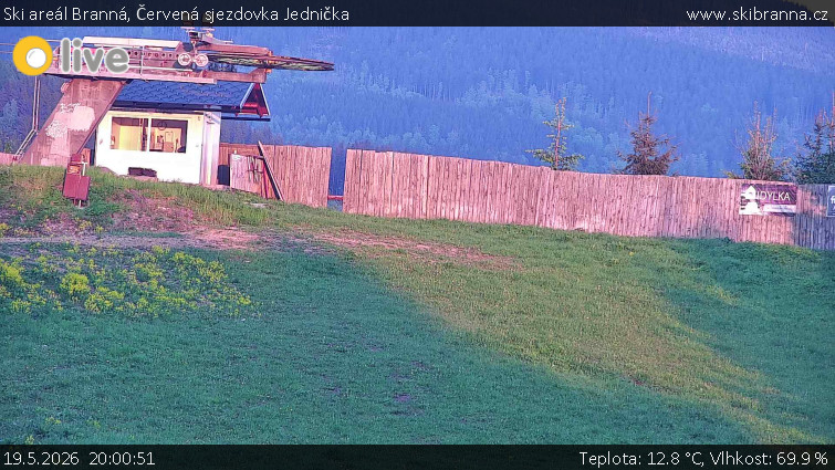 Ski areál Branná - Červená sjezdovka Jednička - 19.5.2026 v 20:00