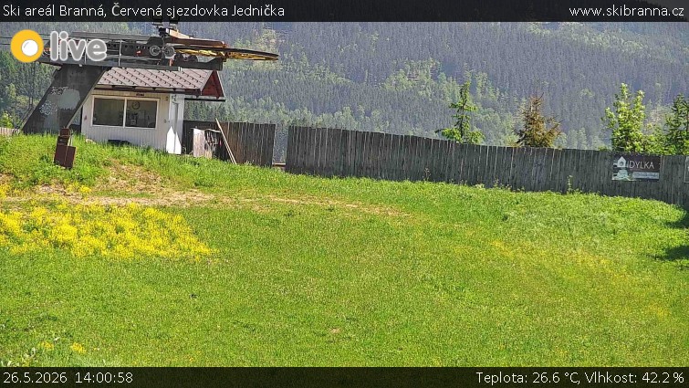 Ski areál Branná - Červená sjezdovka Jednička - 26.5.2026 v 14:00