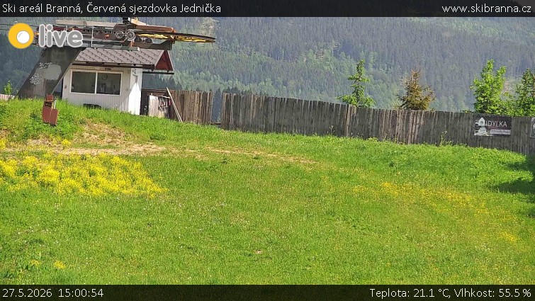 Ski areál Branná - Červená sjezdovka Jednička - 27.5.2026 v 15:00